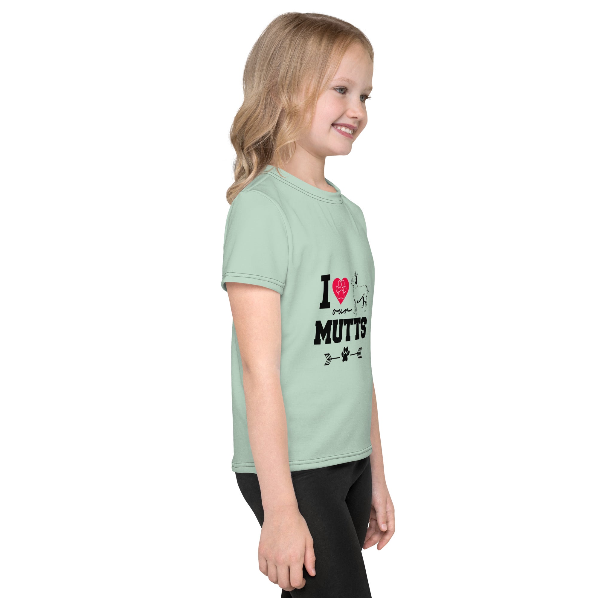 I LOVE OUR MUTTS - Kids crew neck t-shirt