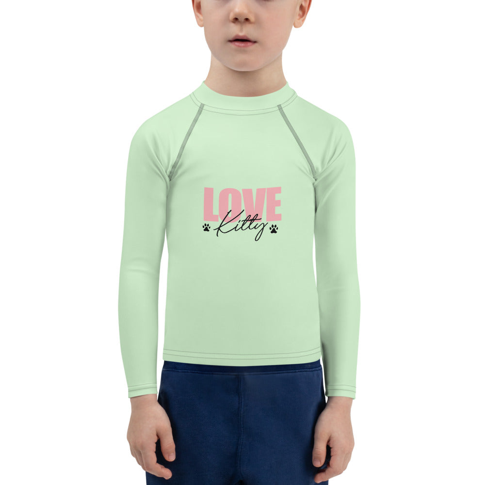 LOVE KITTY - Kids Rash Guard