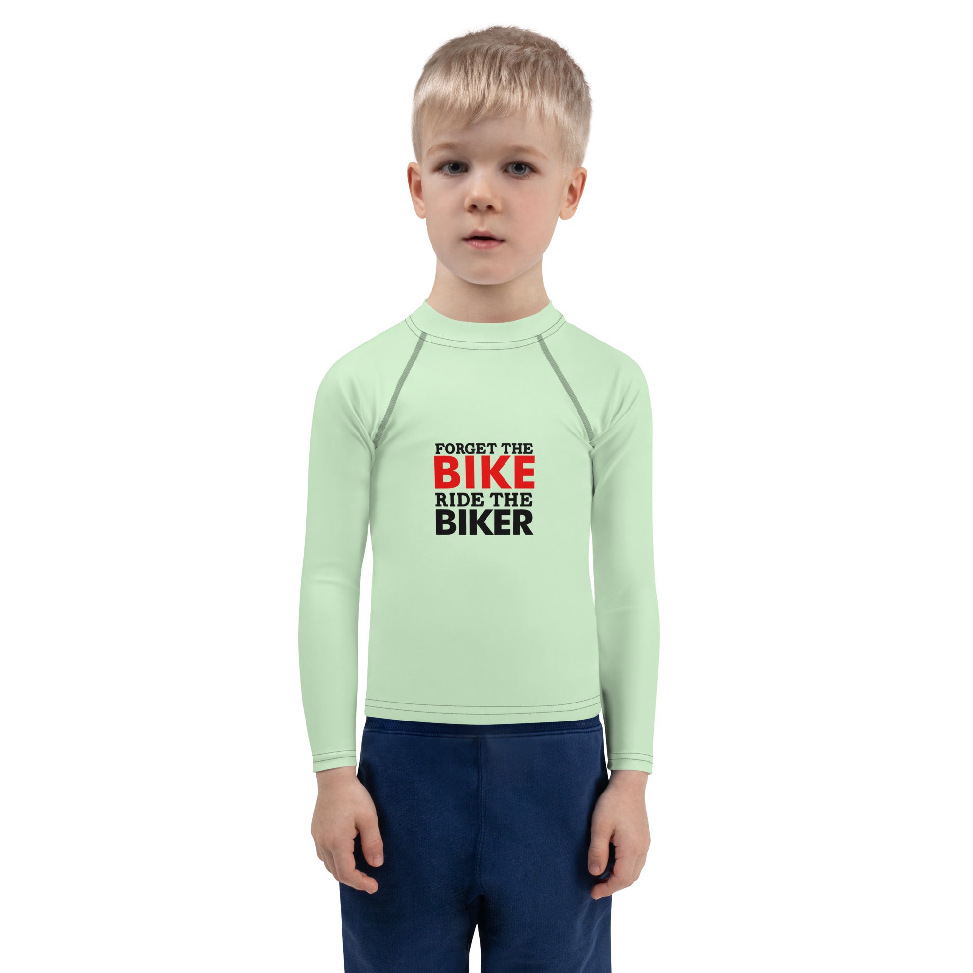 FORGET THE BIKE RIDE THE BIKER - Kids Rash Guard