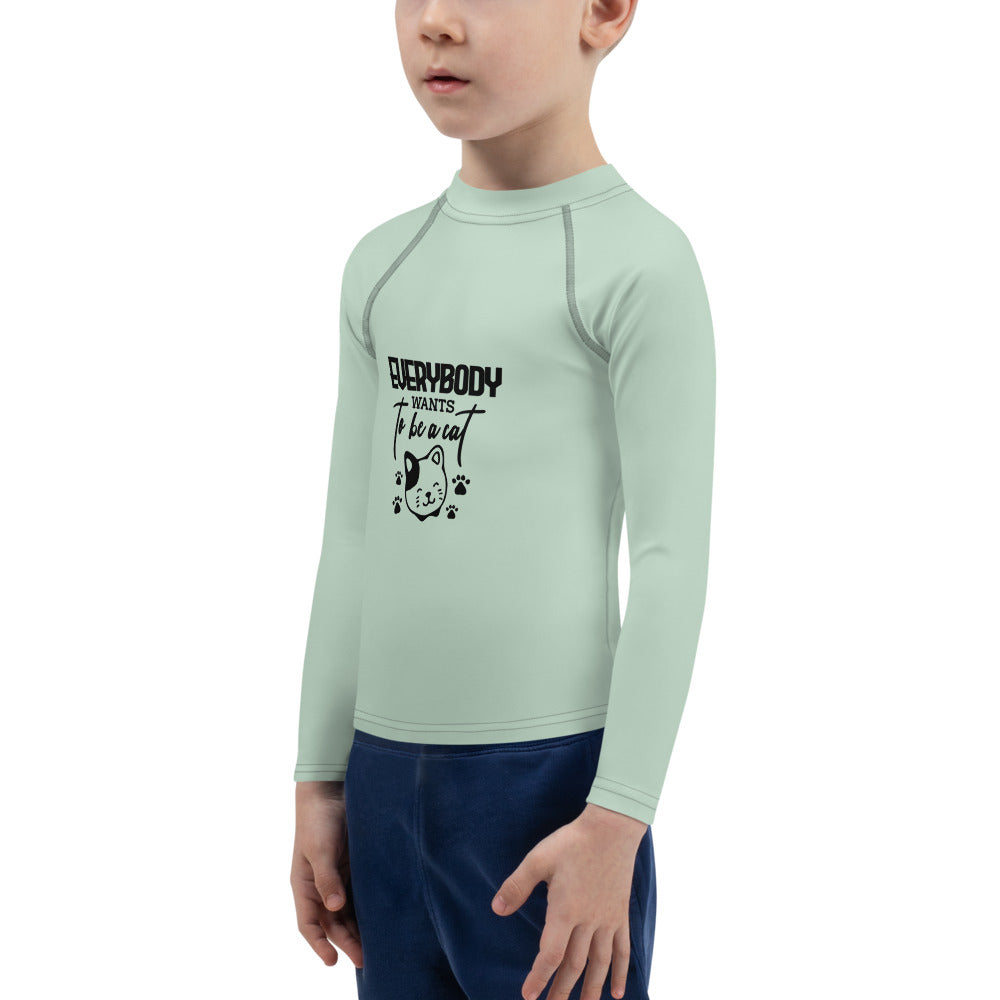 EVERYBODY WANTS TO BE A CAT - Kids Rash Guard