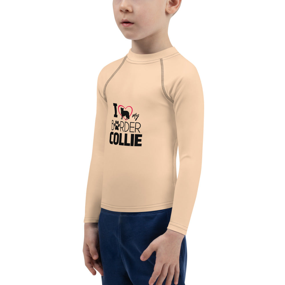 I LOVE MY BORDER COLLIE - Kids Rash Guard