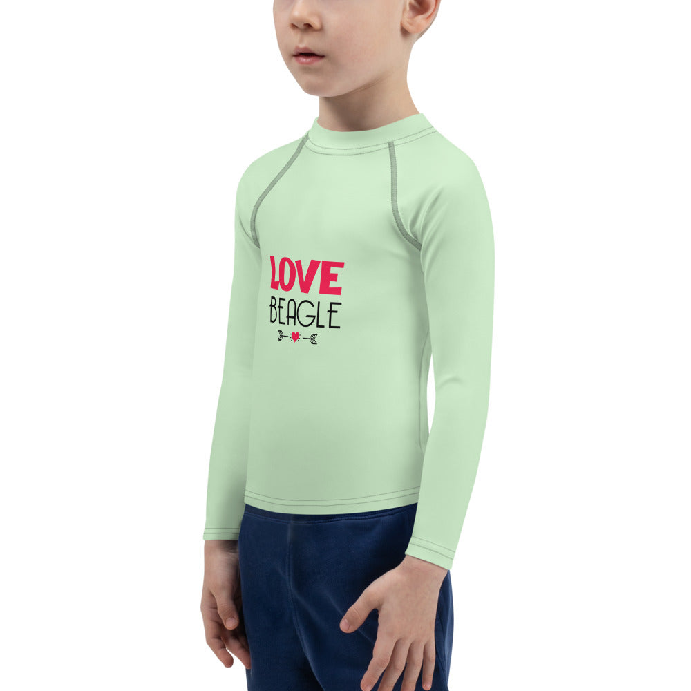 LOVE BEAGLE - Kids Rash Guard