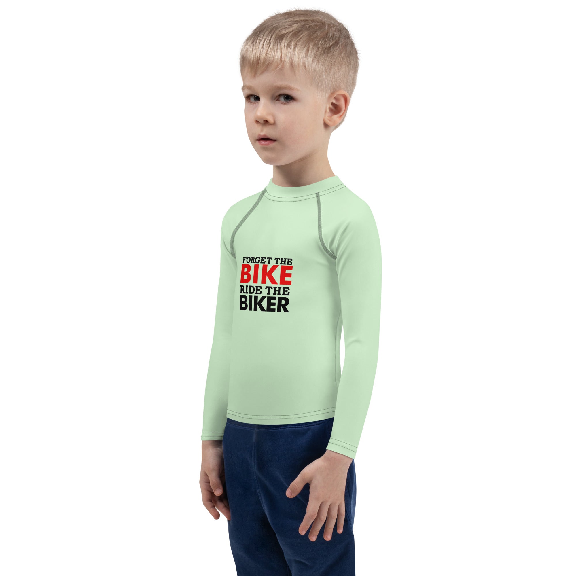 FORGET THE BIKE RIDE THE BIKER - Kids Rash Guard