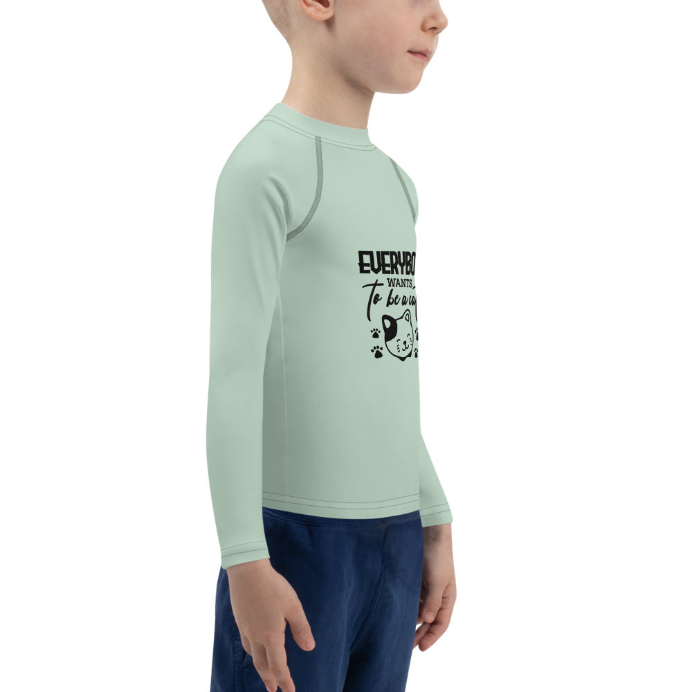 EVERYBODY WANTS TO BE A CAT - Kids Rash Guard