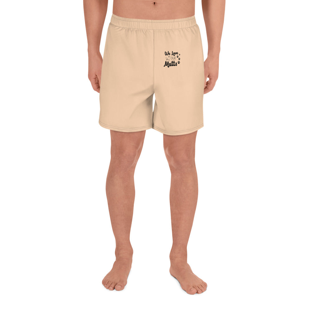 WE LOVE OUR MUTTS - Men's Recycled Athletic Shorts
