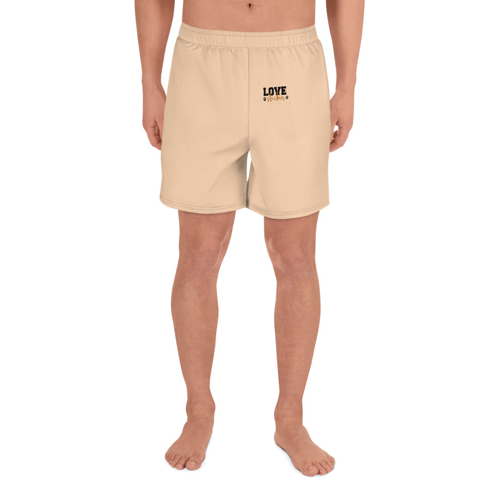 LOVE SHIBA - Men's Recycled Athletic Shorts