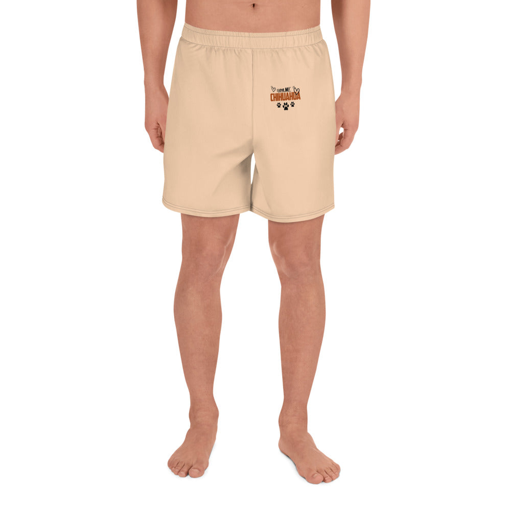 I LOVE MY CHIHUAHUA - Men's Recycled Athletic Shorts