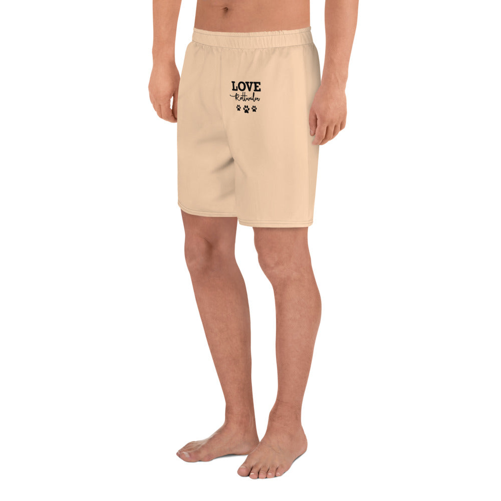 LOVE ROTTWEILER - Men's Recycled Athletic Shorts