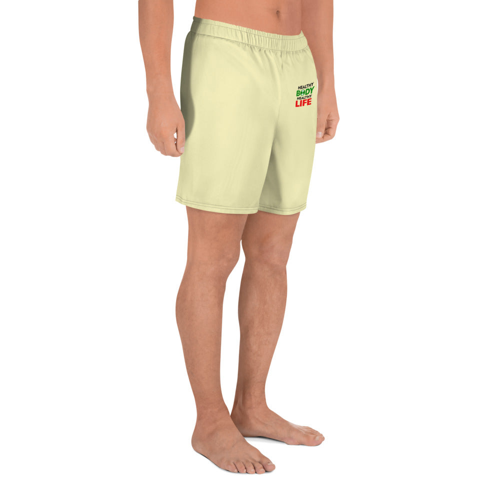 HEALTHY BODY HEALTHY LIFE - Men's Recycled Athletic Shorts