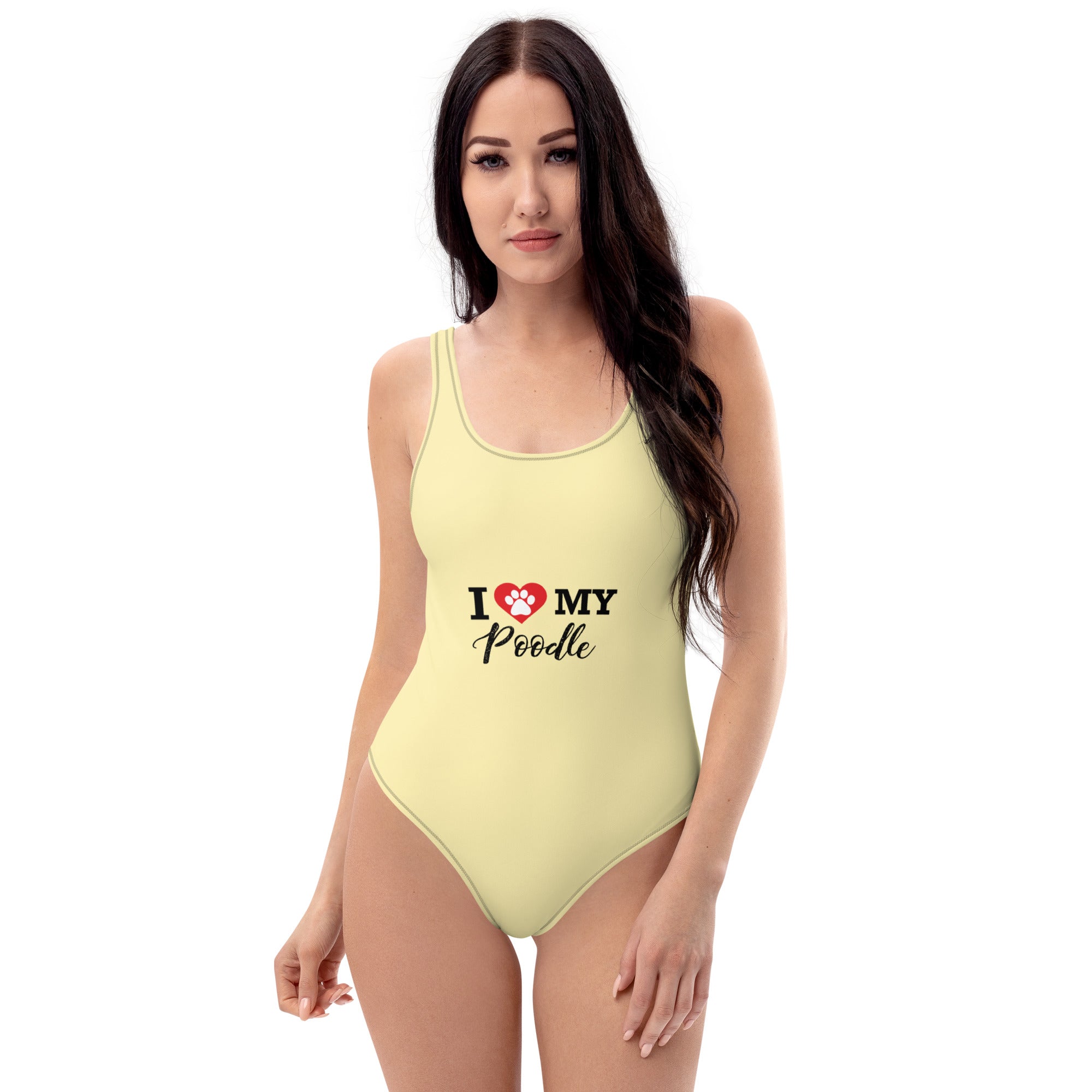 I LOVE MY POODLE - One-Piece Swimsuit