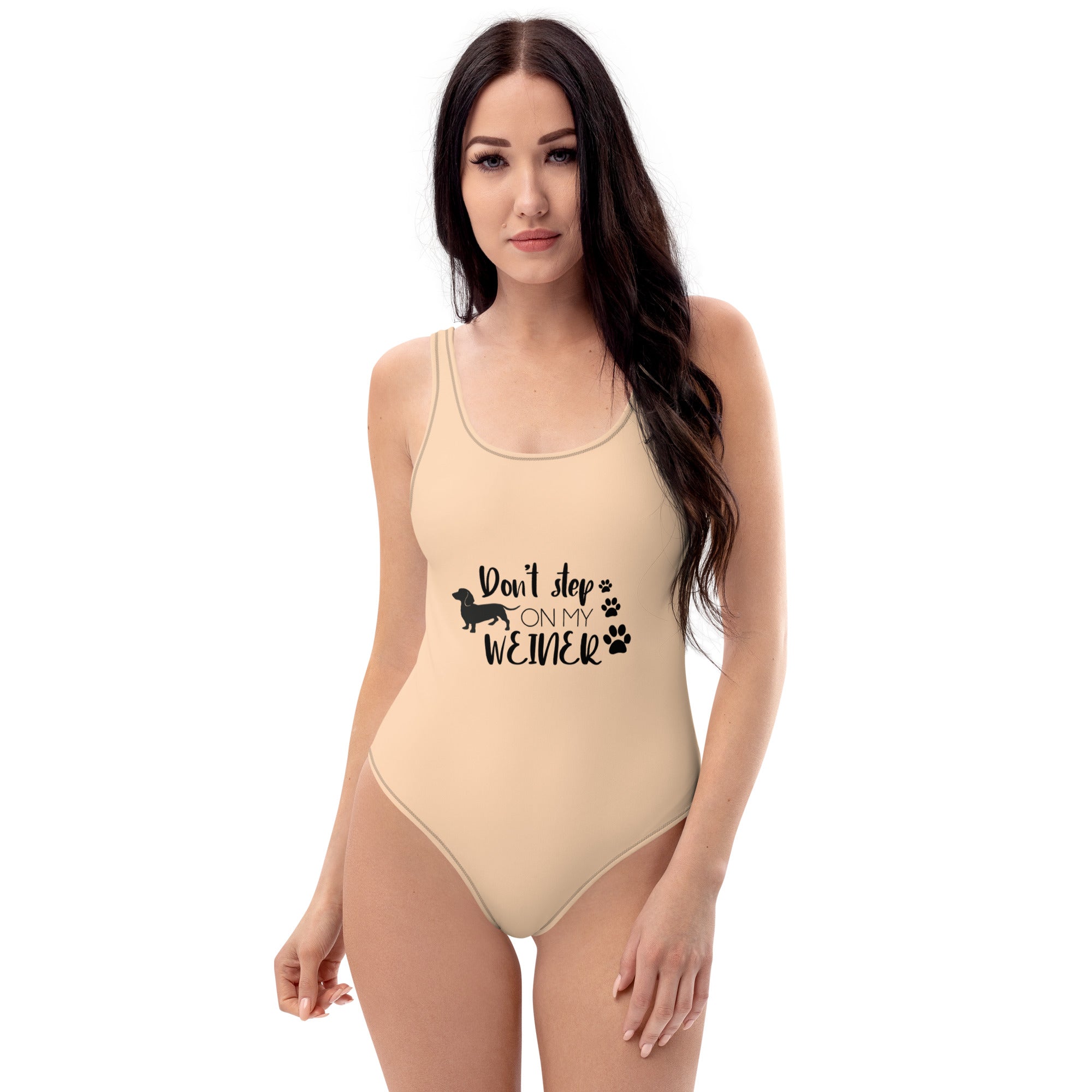 DON'T STEP ON MY WEINER - One-Piece Swimsuit