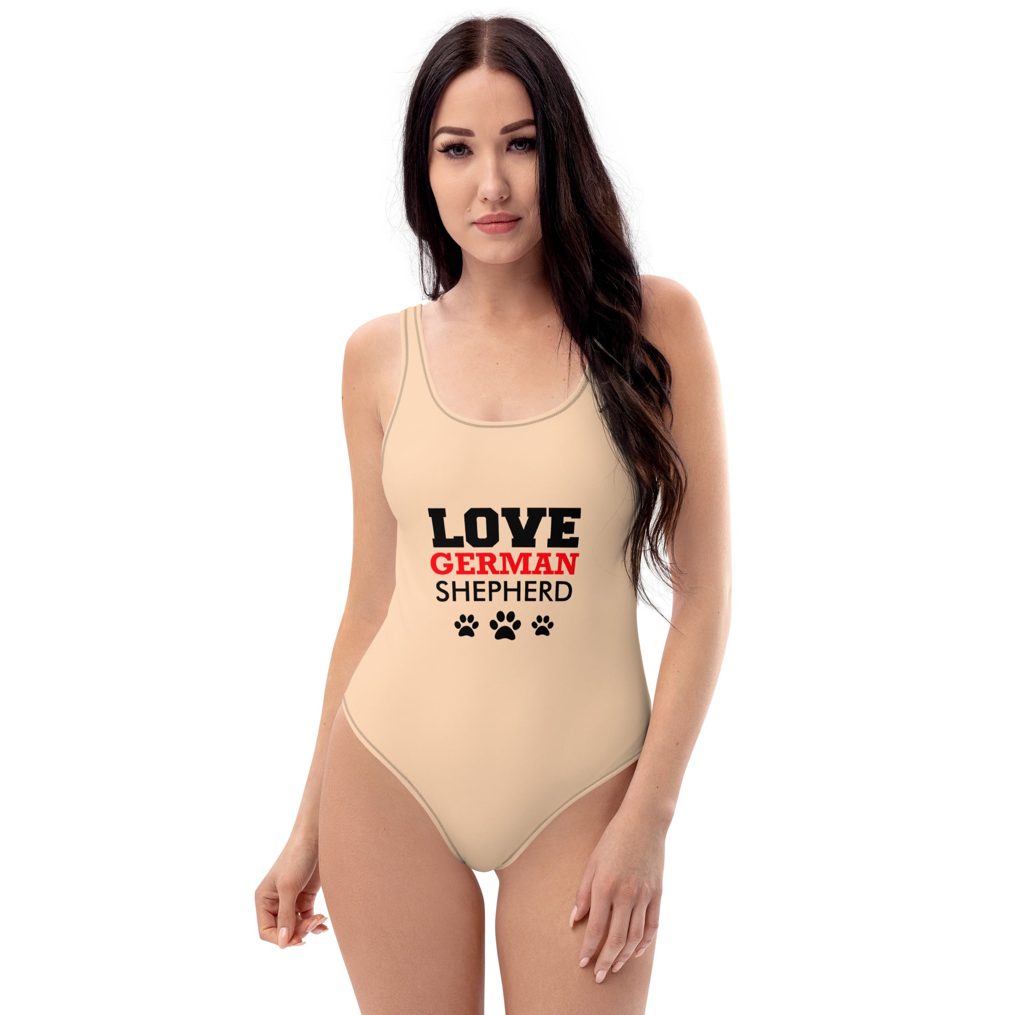 LOVE GERMAN SHEPHERD - One-Piece Swimsuit