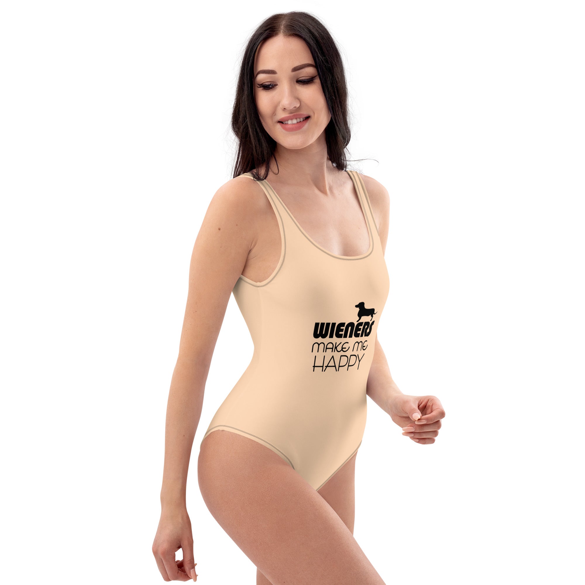 WIENERS MAKE ME HAPPY - One-Piece Swimsuit