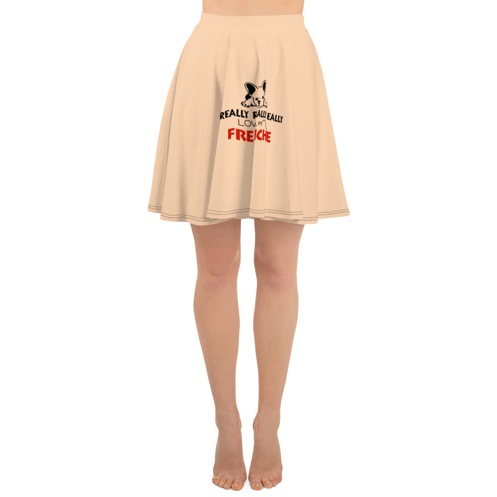 I REALLY LOVE MY FRENCHIE - Skater Skirt
