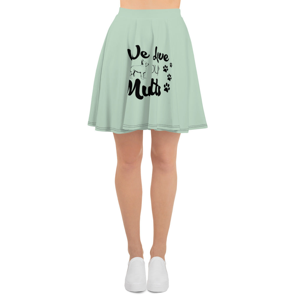 WE LOVE OUR MUTTS - Skater Skirt
