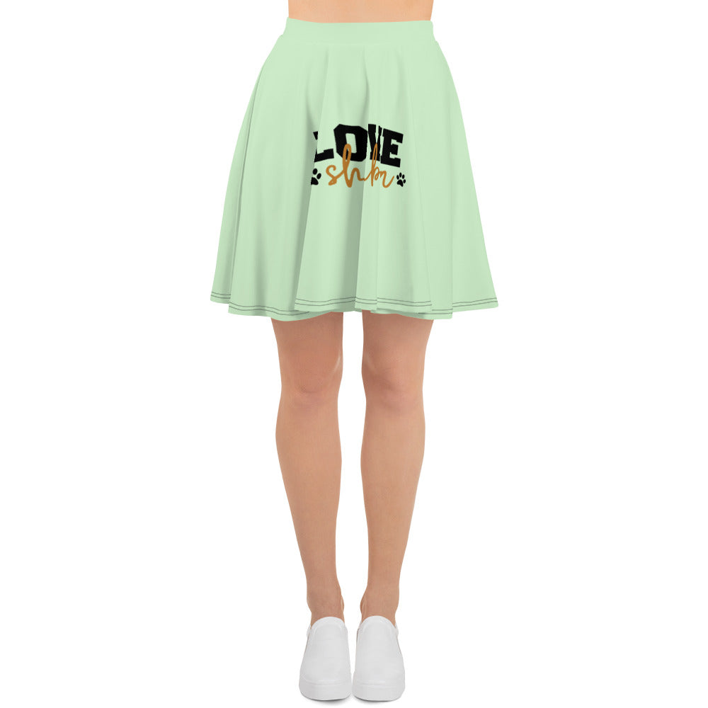LOVE SHIBA - Skater Skirt
