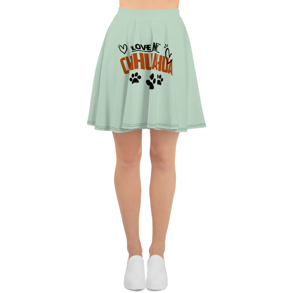 I LOVE MY CHIHUAHUA - Skater Skirt