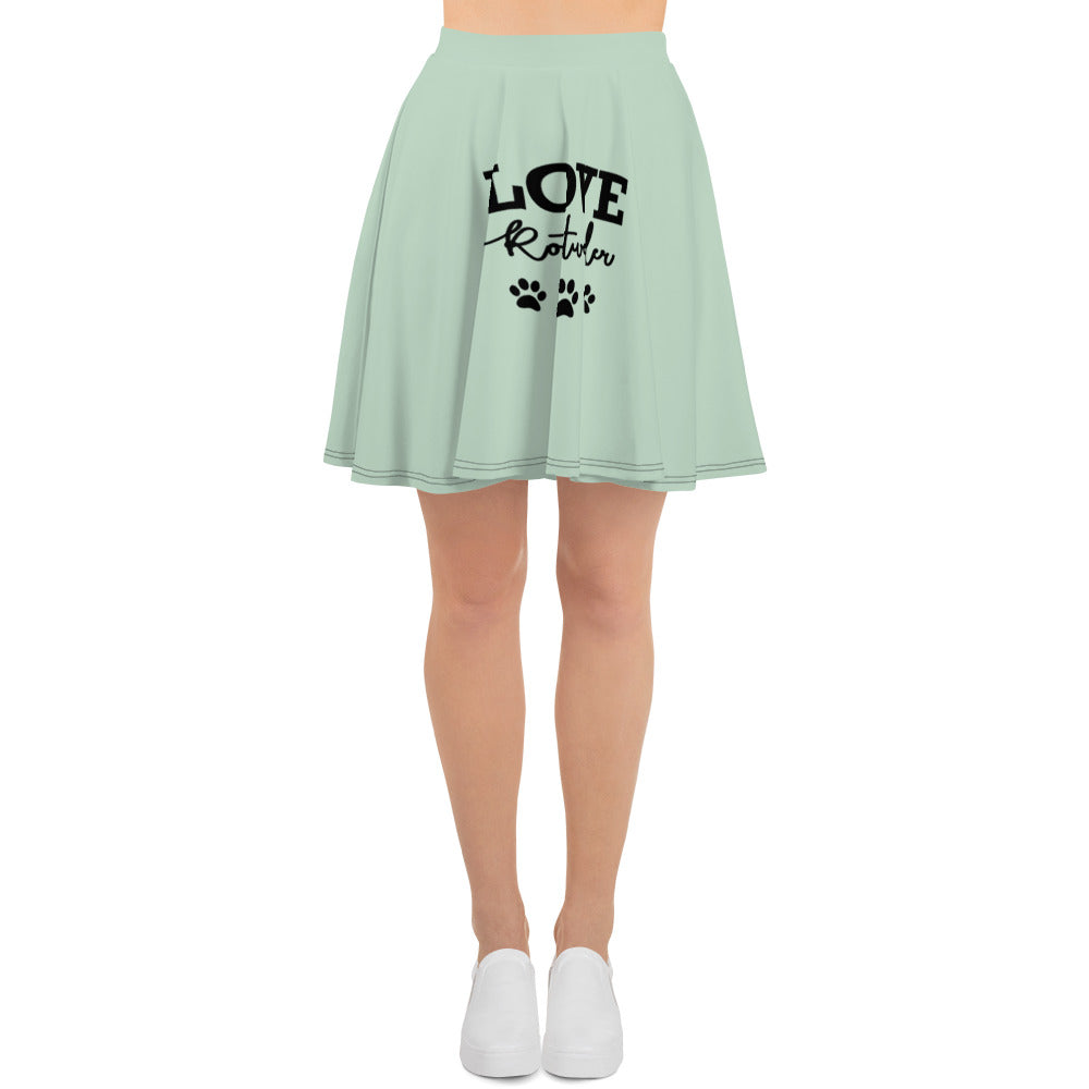 LOVE ROTTWEILER - Skater Skirt