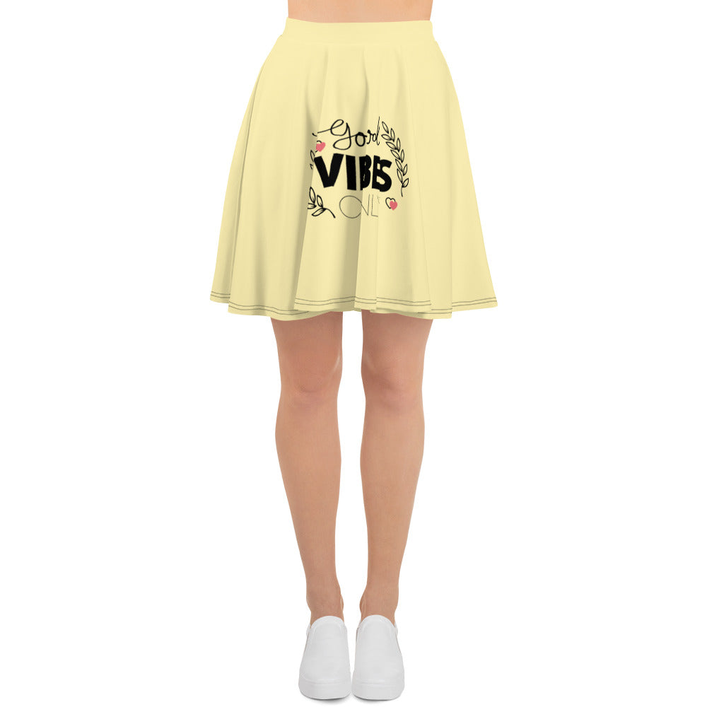 GOOD VIBES ONLY - Skater Skirt