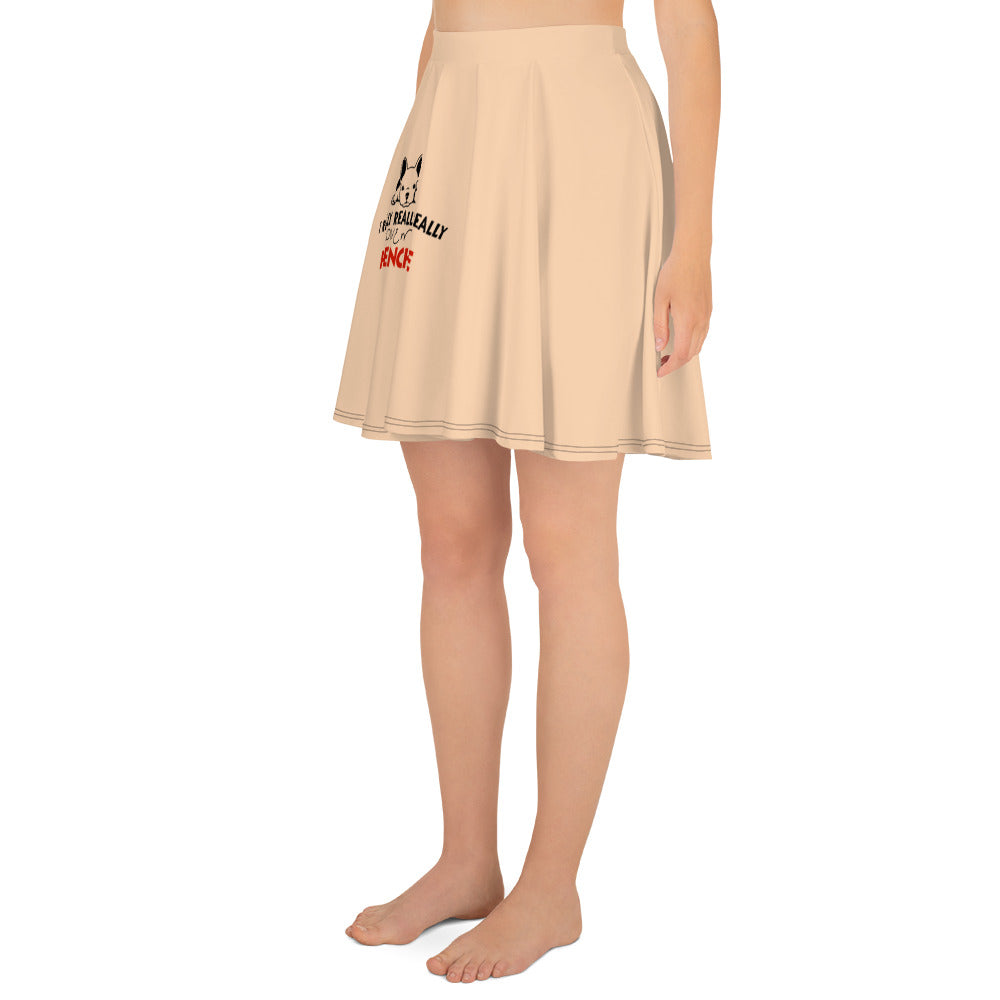 I REALLY LOVE MY FRENCHIE - Skater Skirt