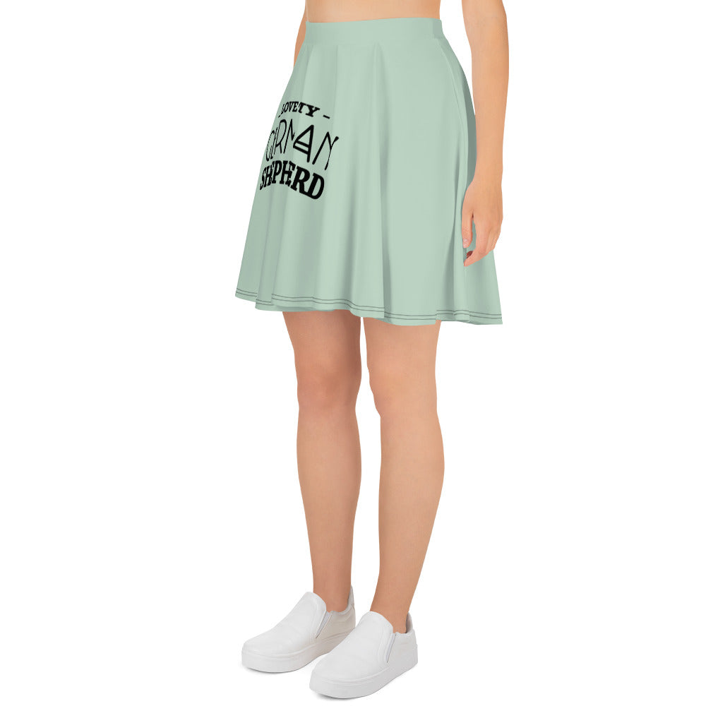 I LOVE MY GERMAN SHEPHERD - Skater Skirt