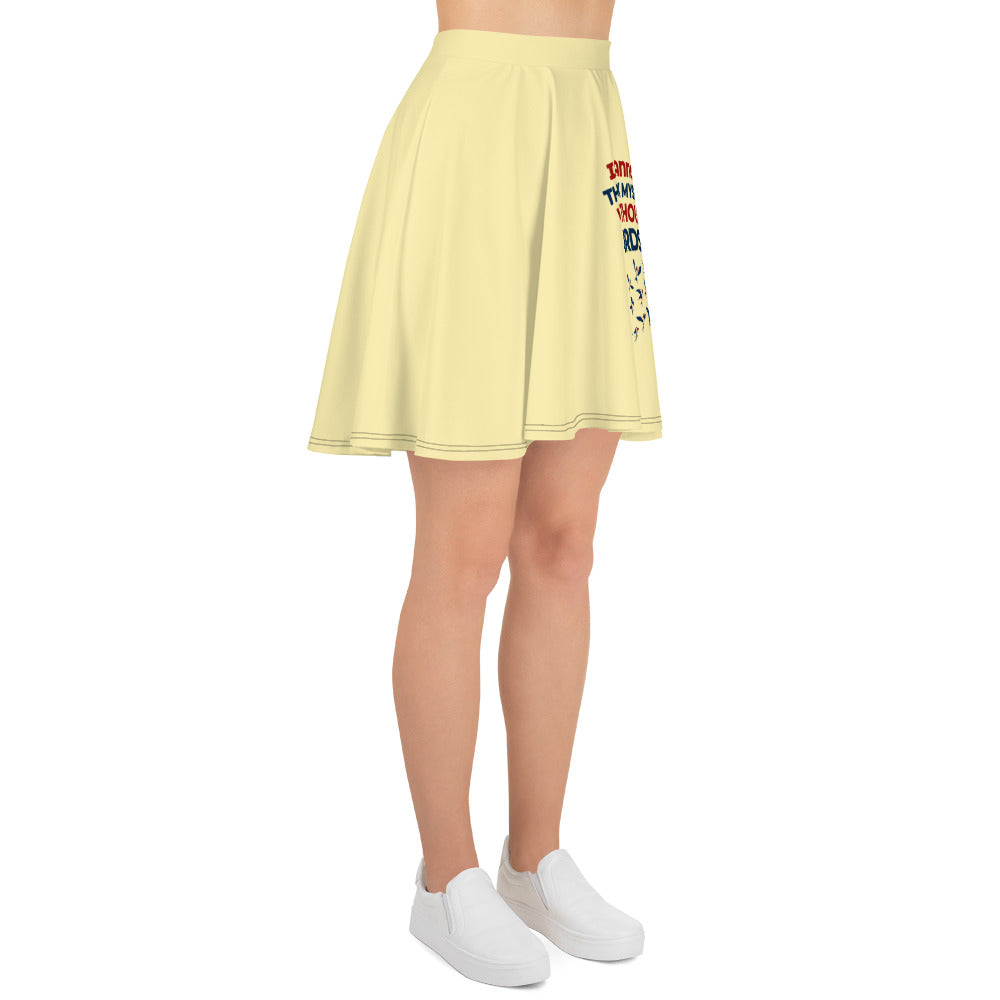 I CANNOT THINK MYSELF WITHOUT BIRDS - Skater Skirt