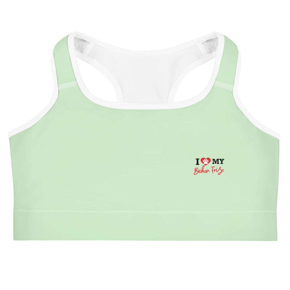 I LOVE MY BICHON FRISE - Sports bra