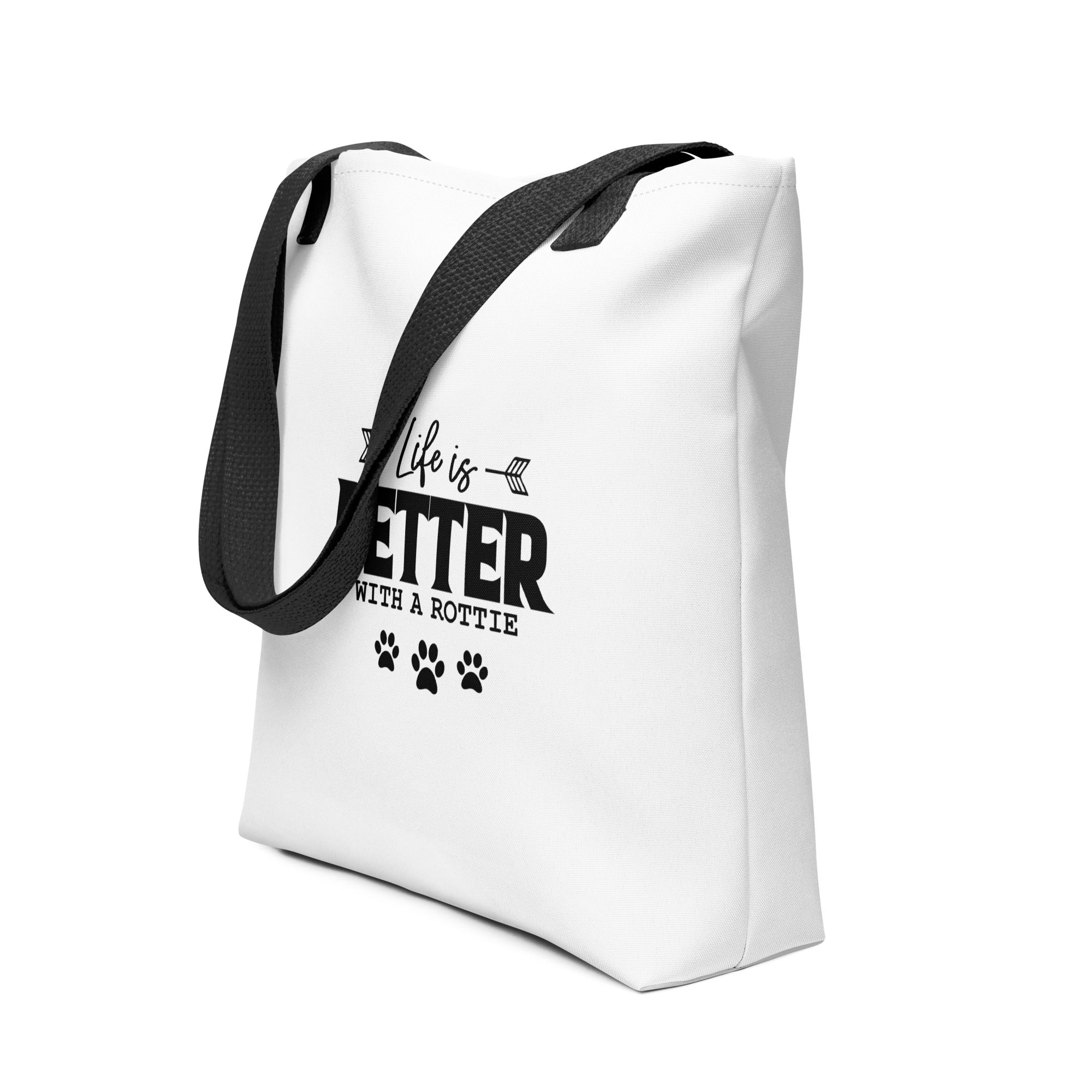 LIFE IS BETTER WITH A ROTTIE - Tote bag