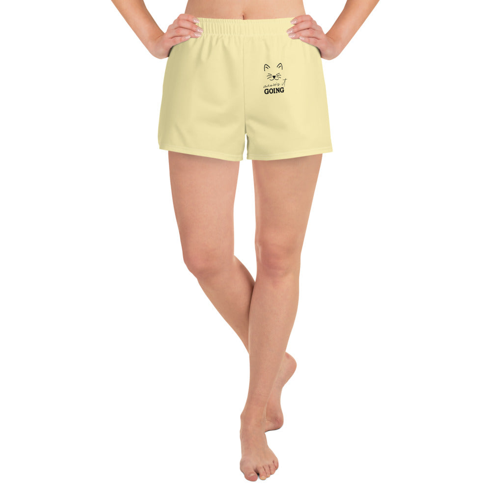 MEOW'S IT GOING - Women’s Recycled Athletic Shorts