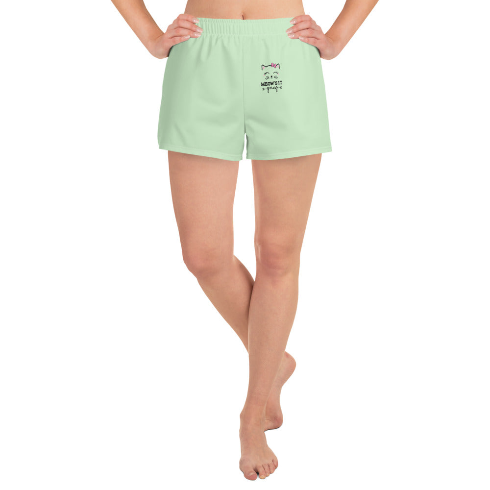 MEOW'S IT GOING - Women’s Recycled Athletic Shorts