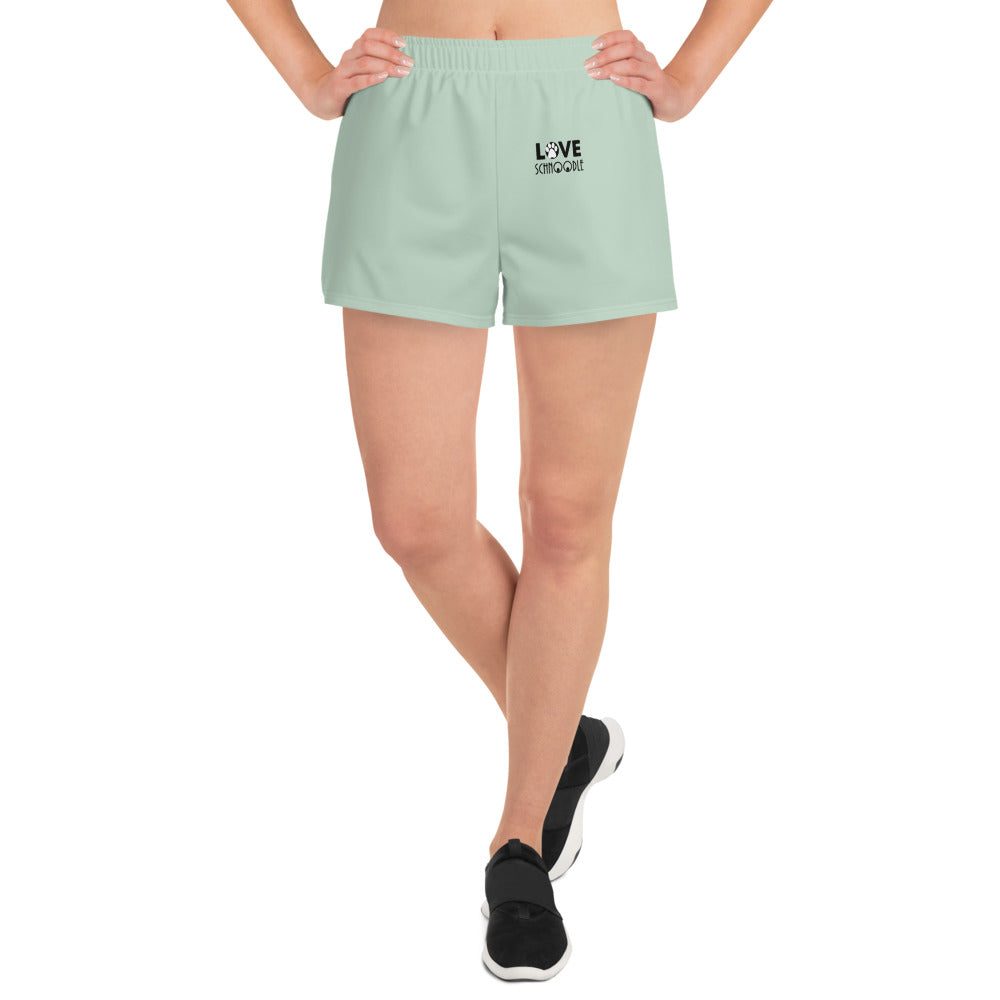 LOVE SCHNOODLE - Women’s Recycled Athletic Shorts