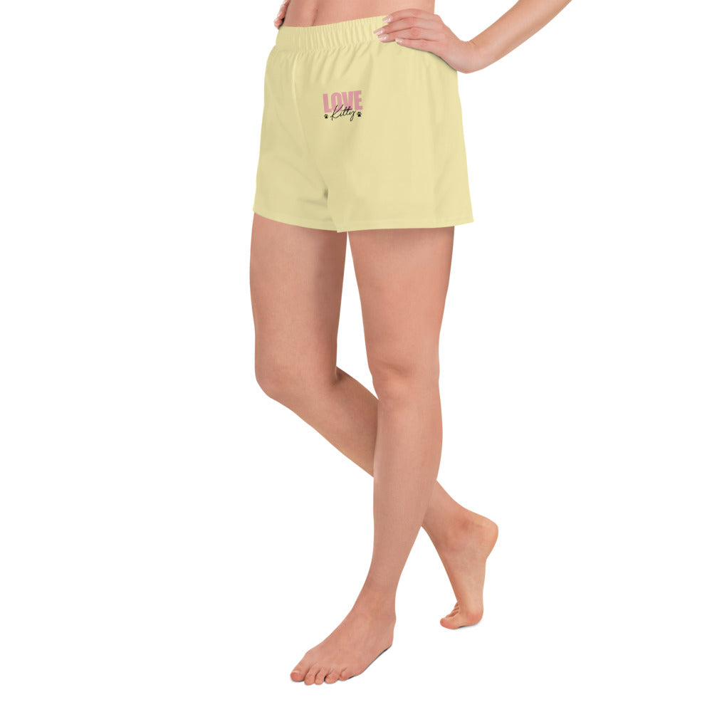 LOVE KITTY - Women’s Recycled Athletic Shorts