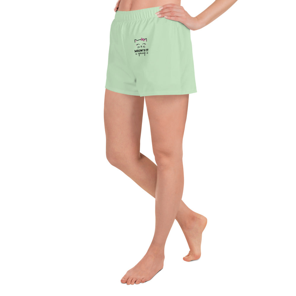 MEOW'S IT GOING - Women’s Recycled Athletic Shorts