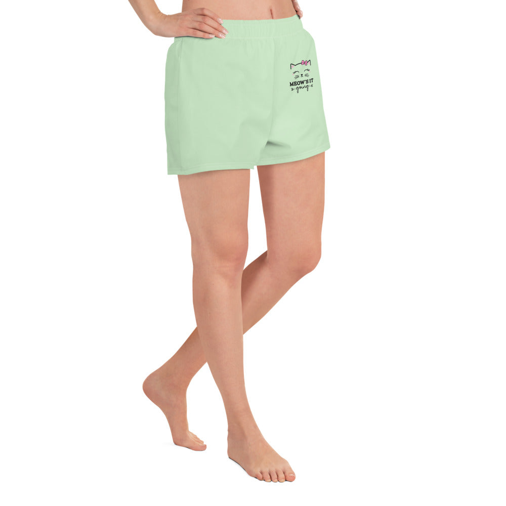 MEOW'S IT GOING - Women’s Recycled Athletic Shorts