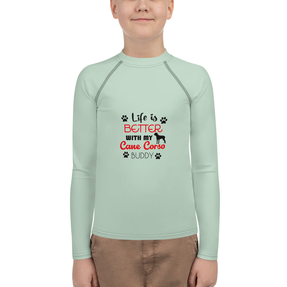 LIFE IS BETTER WITH MY CANE CORSO - Youth Rash Guard