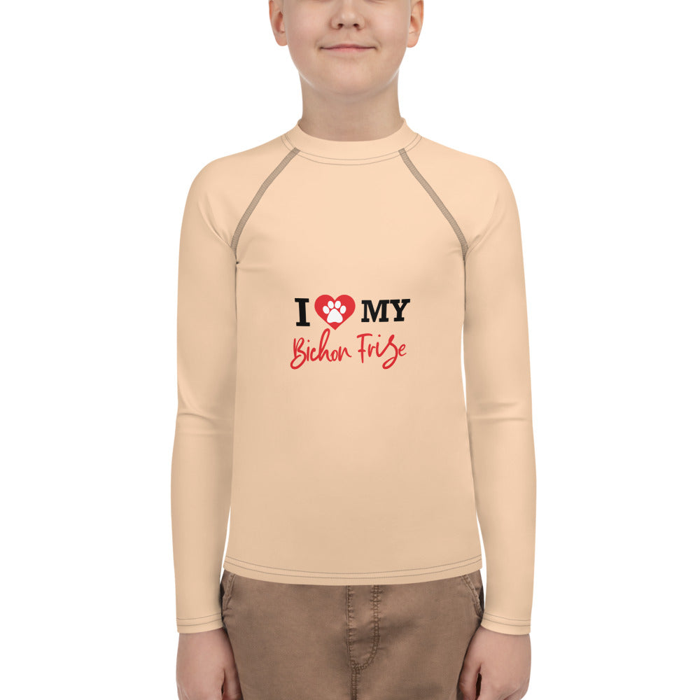 I LOVE MY BICHON FRISE - Youth Rash Guard