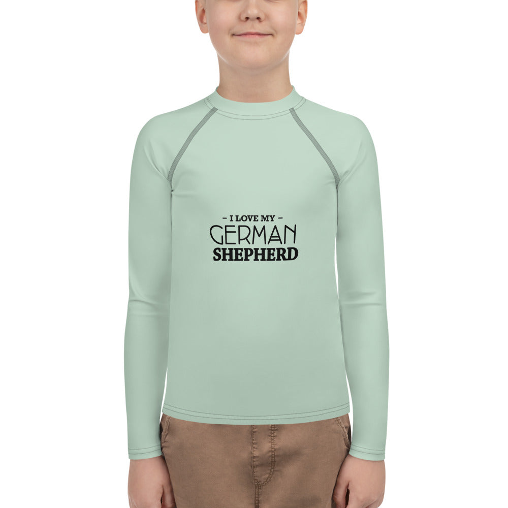 I LOVE MY GERMAN SHEPHERD - Youth Rash Guard