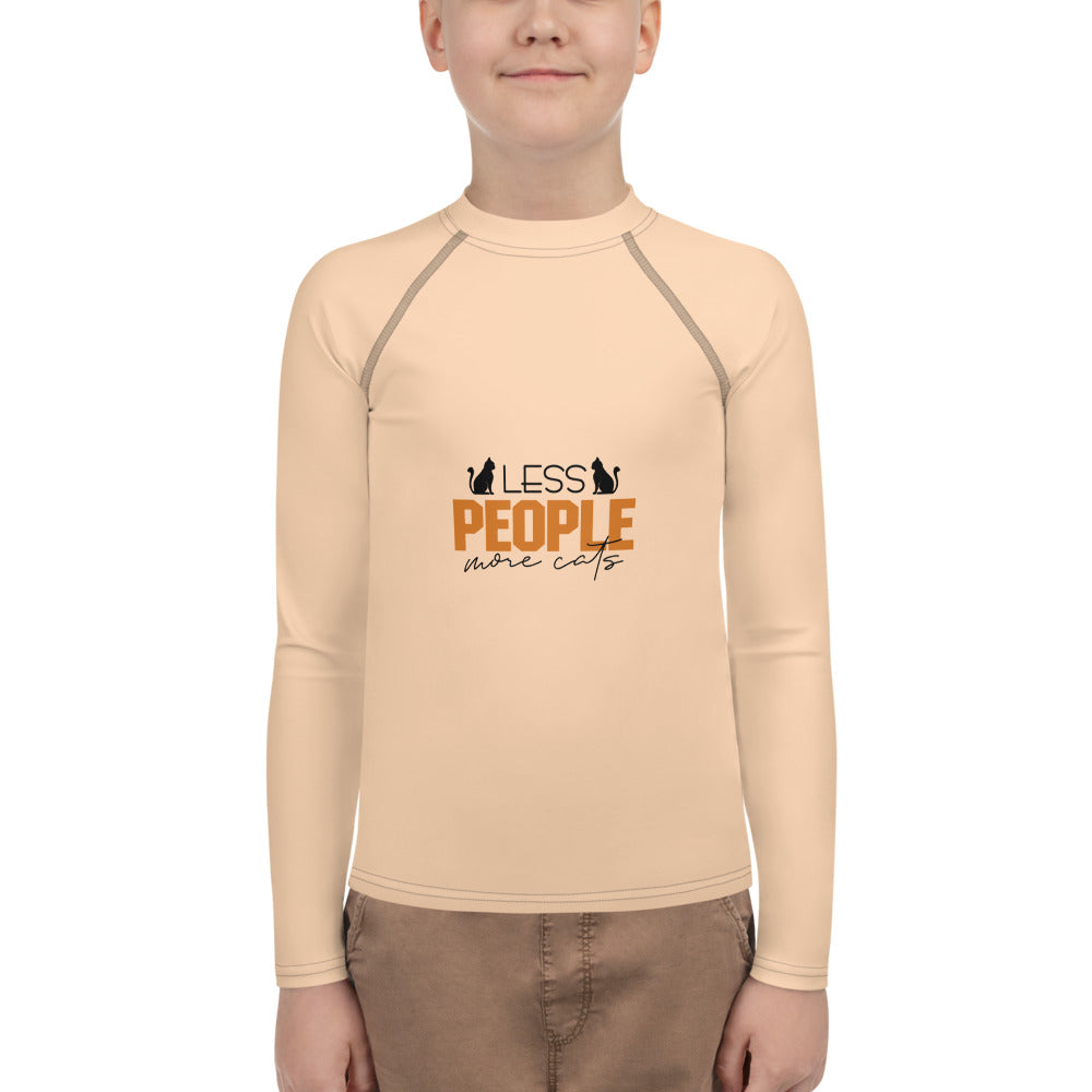 LESS PEOPLE MORE CATS - Youth Rash Guard