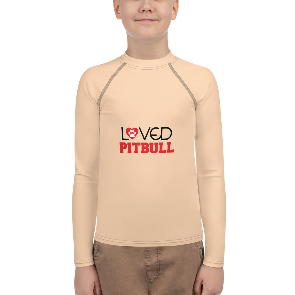 LOVED PITBULL - Youth Rash Guard