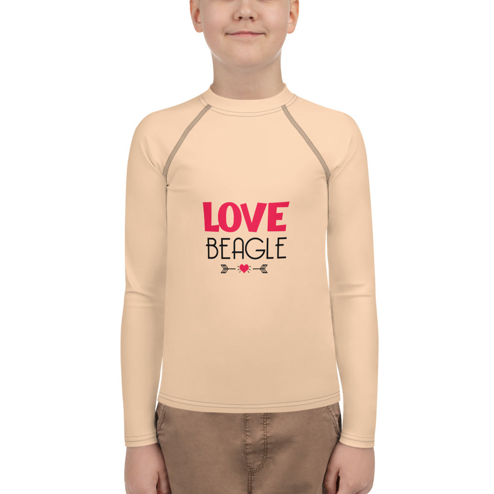 LOVE BEAGLE - Youth Rash Guard