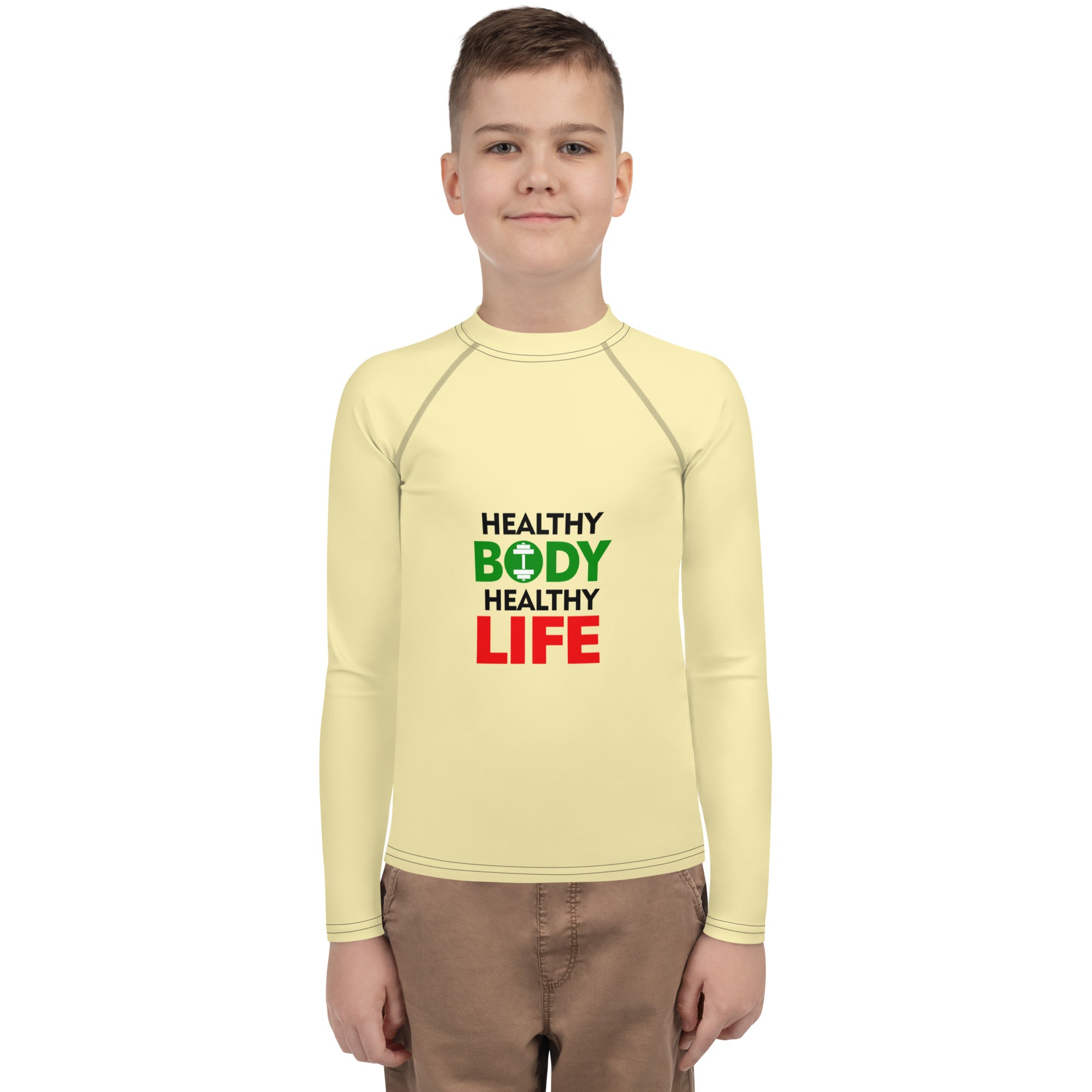 HEALTHY BODY HEALTHY LIFE - Youth Rash Guard