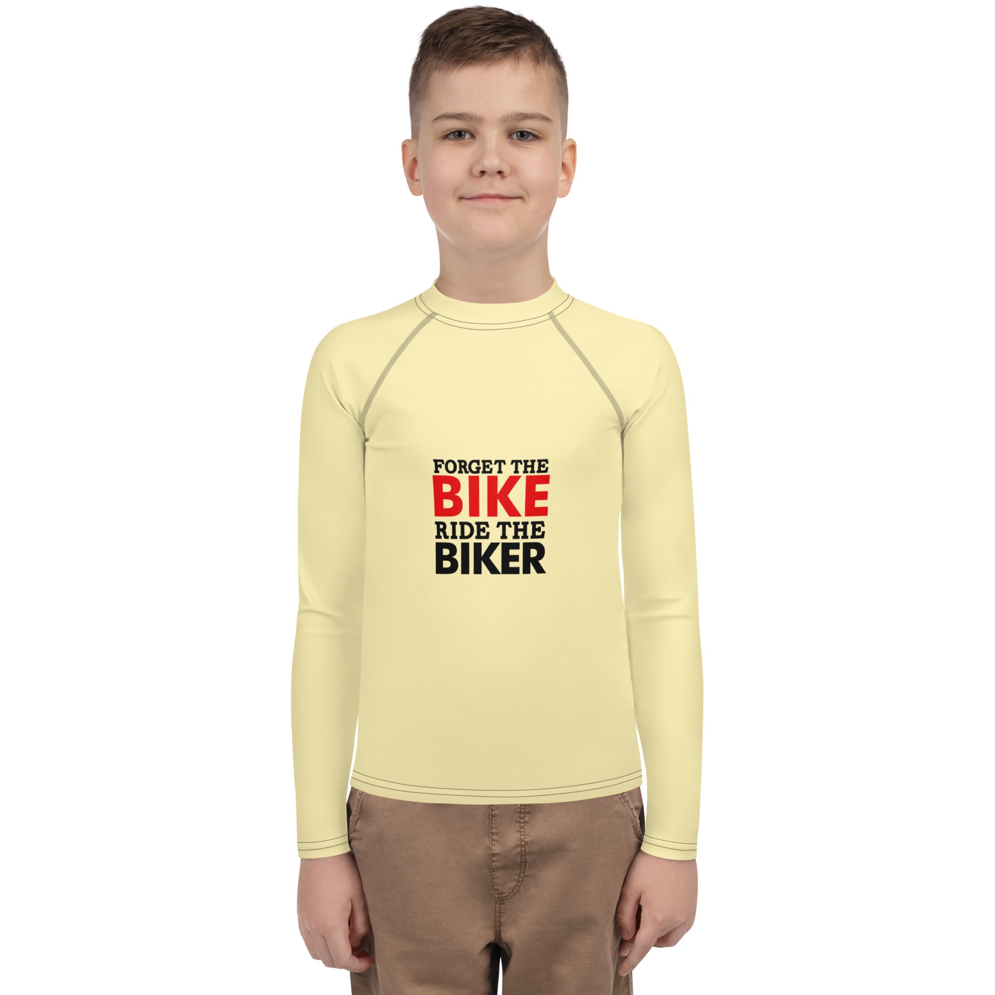 FORGET THE BIKE RIDE THE BIKER - Youth Rash Guard