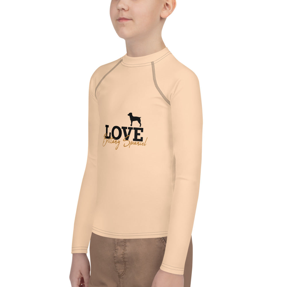 LOVE BRITTANY SPANIEL - Youth Rash Guard