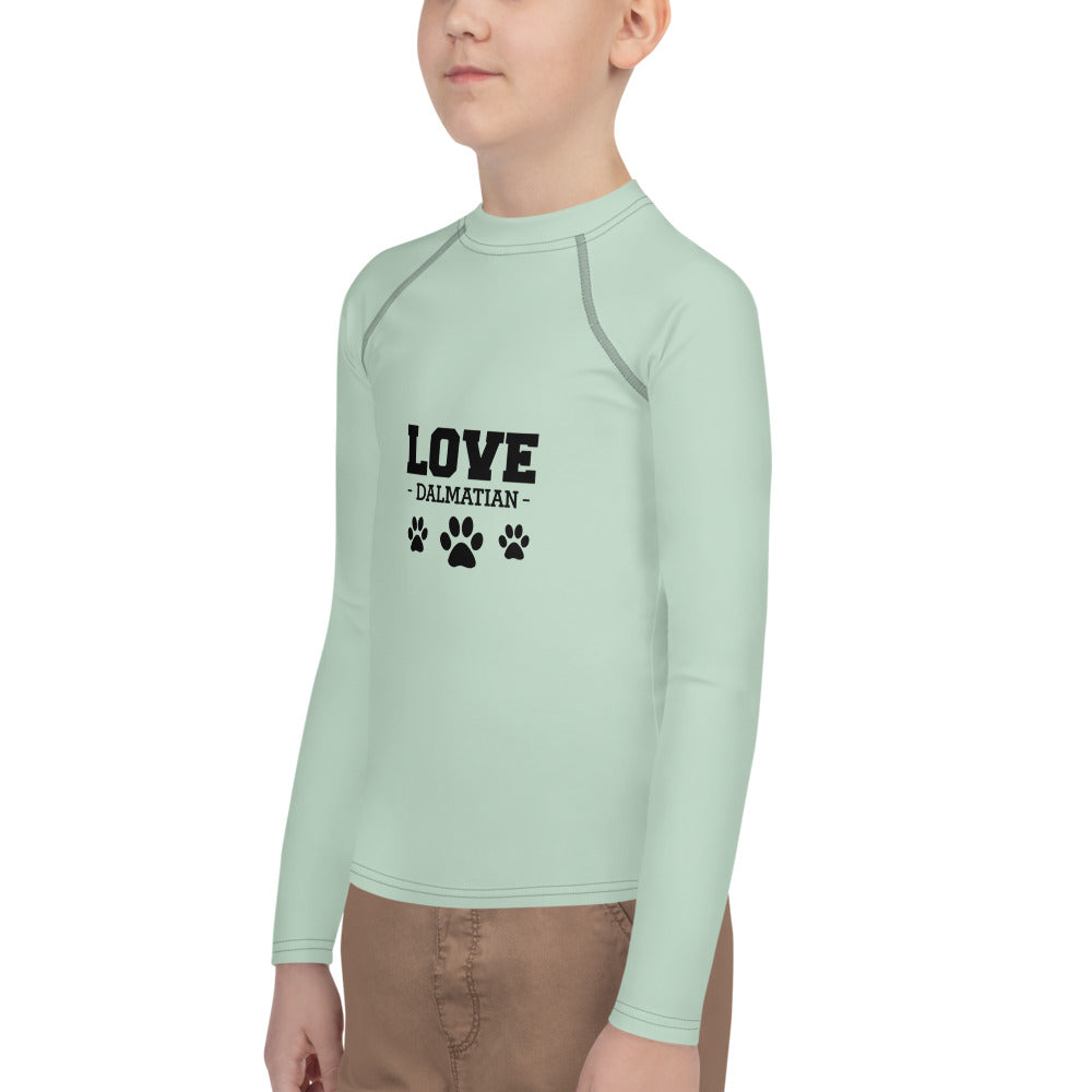 LOVE DALMATIAN - Youth Rash Guard