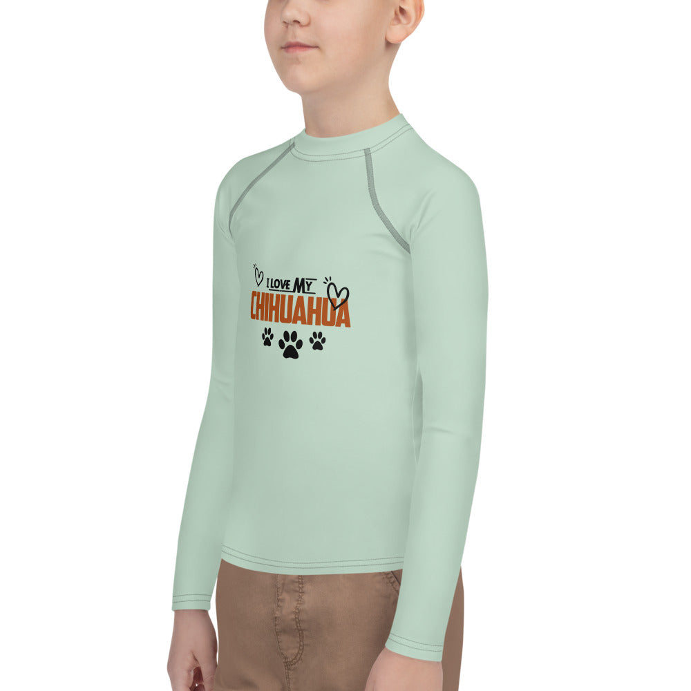 I LOVE MY CHIHUAHUA - Youth Rash Guard