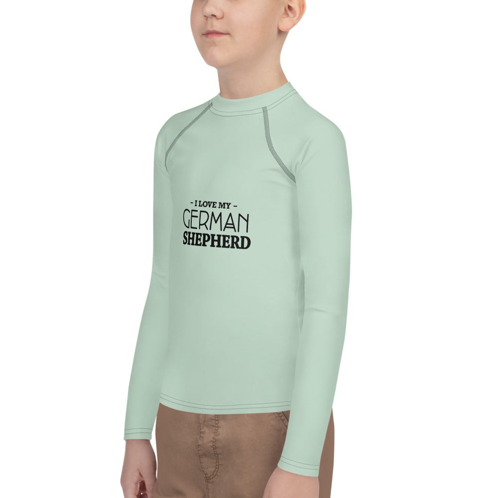 I LOVE MY GERMAN SHEPHERD - Youth Rash Guard