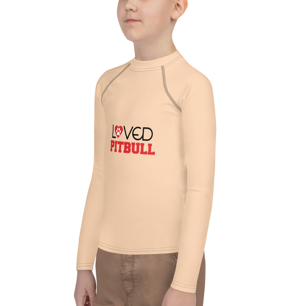 LOVED PITBULL - Youth Rash Guard