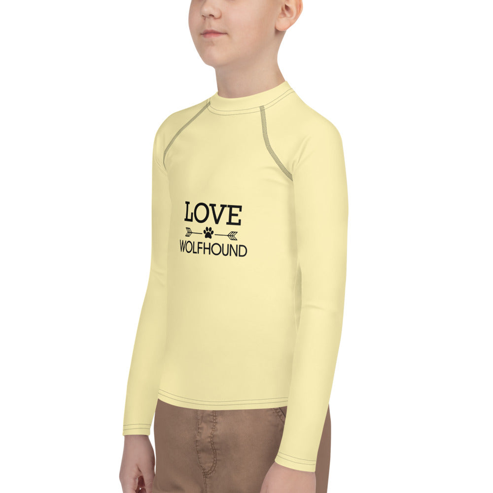 LOVE WOLFHOUND - Youth Rash Guard