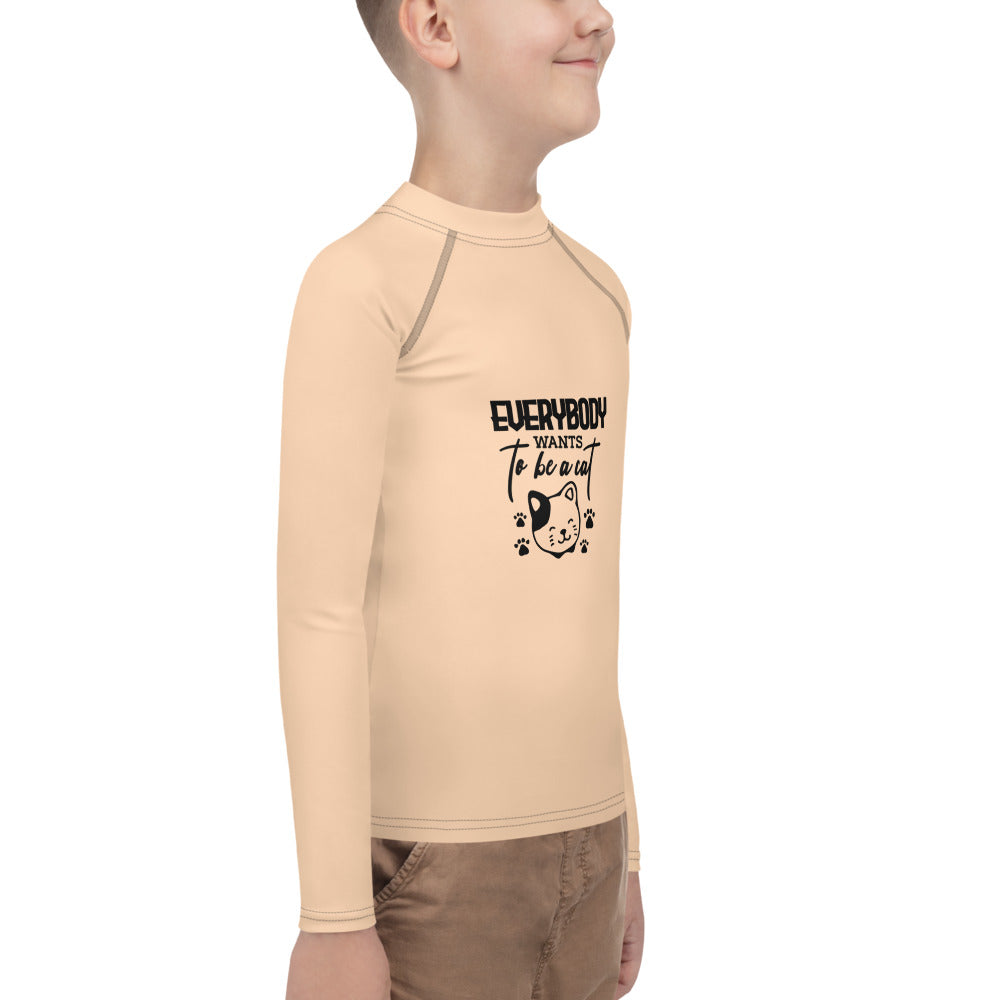 EVERYBODY WANTS TO BE A CAT - Youth Rash Guard