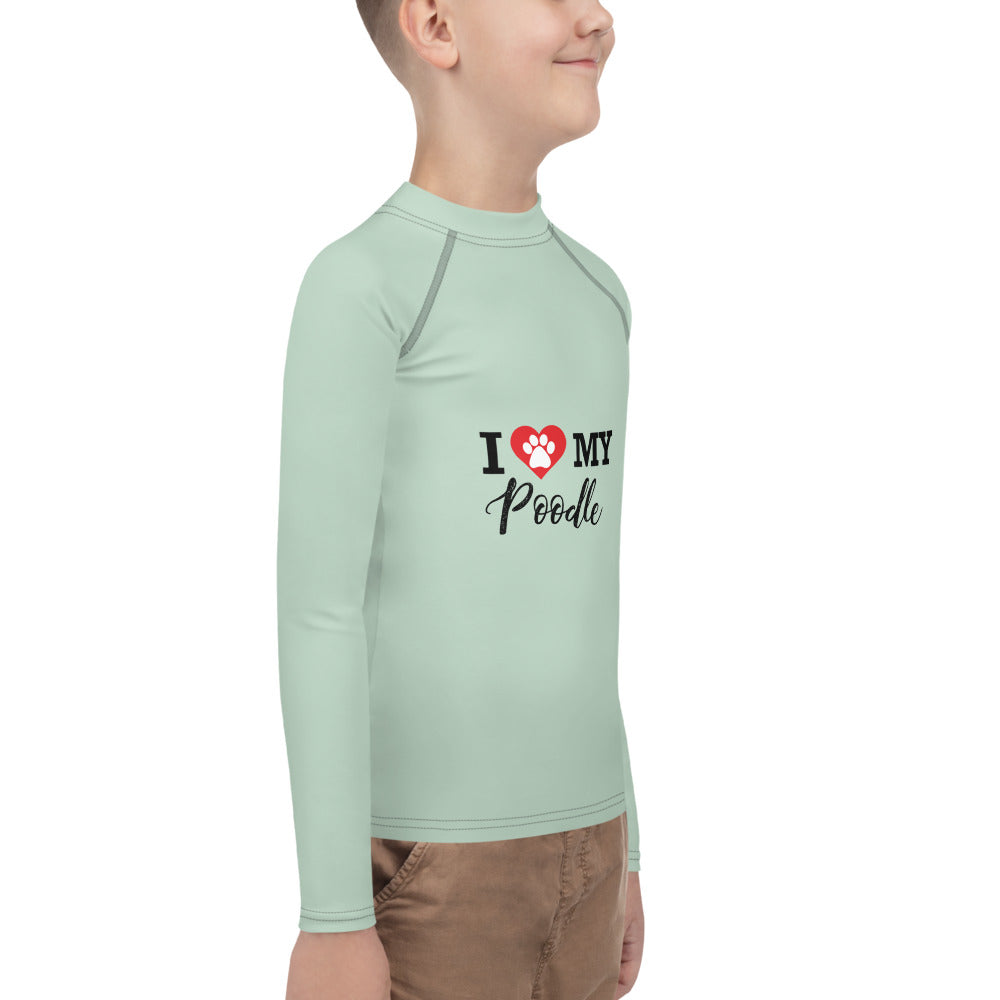 I LOVE MY POODLE - Youth Rash Guard